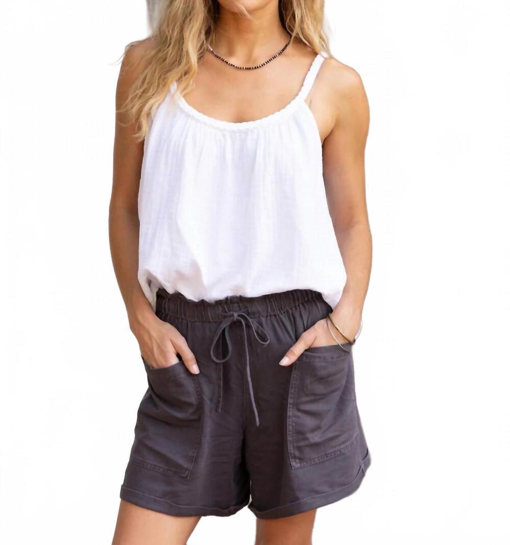 NEW DYLAN braided cami top in white